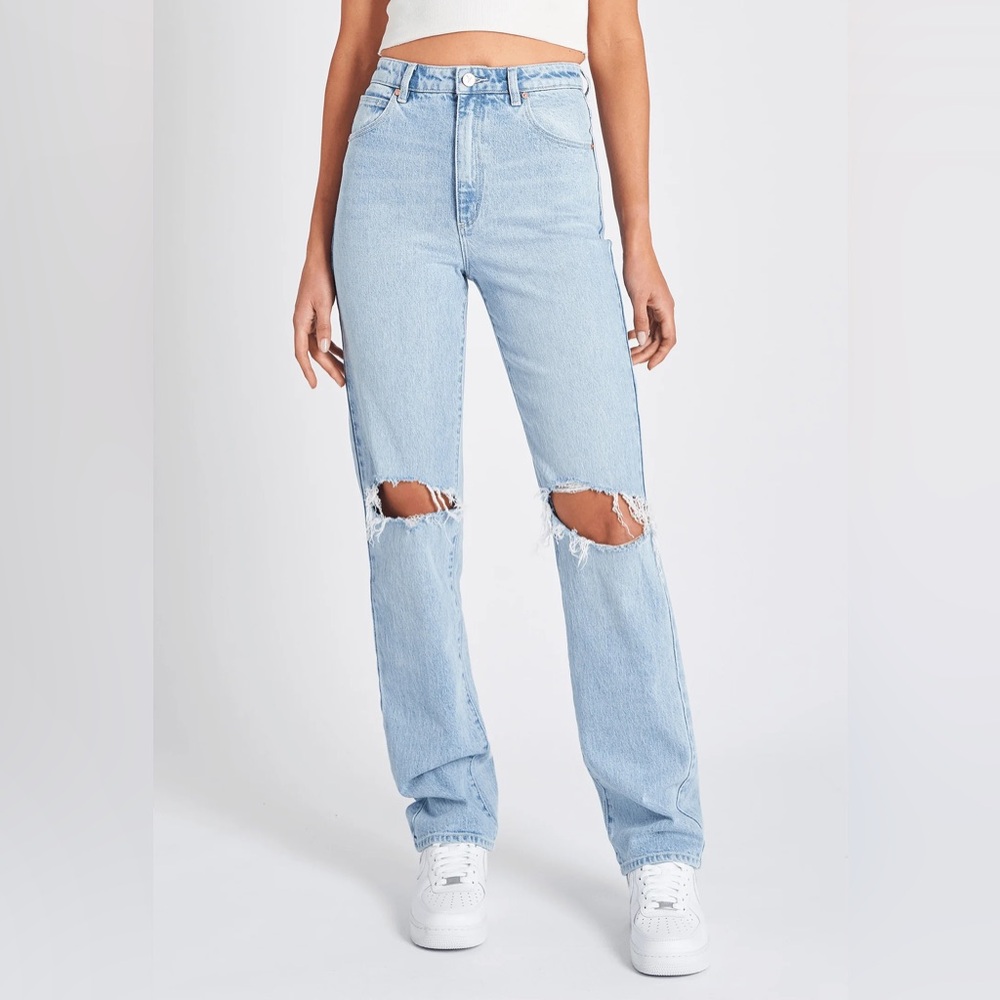 Abrand 94 High Rise Straight Distressed Jeans Women’s size 28